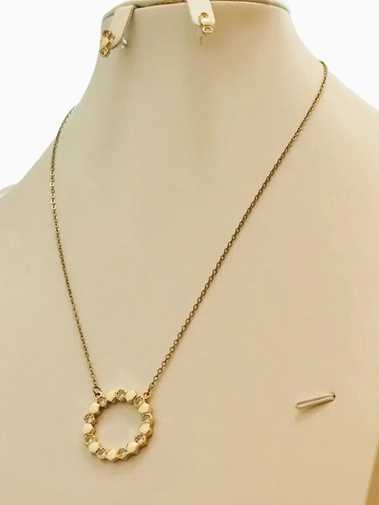 Set with Necklace , Earrings & Ring from Steel