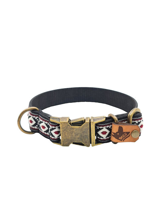 Hundehalsband Tribal Urban Verstellbares Stoffhalsband Bailu XSklein 22 34cm Breite 2cm Galazio