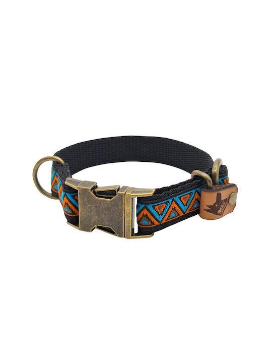 Guler Pentru Câini Kilim Urban Reglabil Material Textil Zgarda Bailu M 32 52cm Lățime 2,5cm Roșu-albastru Guler Pentru Câini Kilim Urban Reglabil Material Textil Zgarda Bailu M 32 52cm Lățime 2,5cm Roșu-albastru