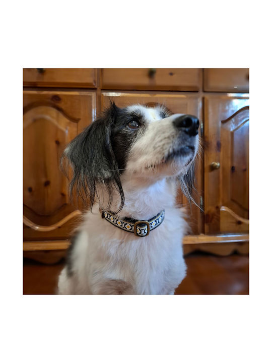 Dog Collar Tribal Urban Adjustable Fabric Collar Bailu Xs 22 34cm Neck Diameter Width 2cm Red