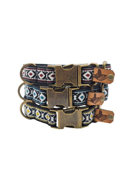 Hundehalsband Tribal Urban Verstellbares Stoffhalsband Bailu S 28 44cm Breite 2cm Blau Hundehalsband Tribal Urban Verstellbares Stoffhalsband Bailu S 28 44cm Breite 2cm Blau