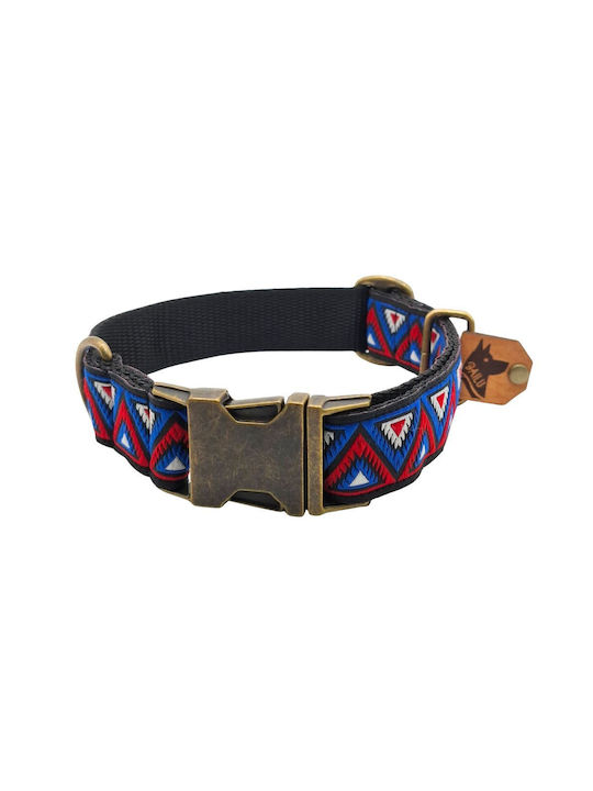 Dog Collar Kilim Urban Adjustable Fabric Collar Bailu L 39 63cm Width 2.5cm Neon Green