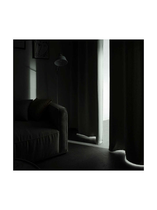 Beauty Home Κουρτίνα Συσκότισης με Τρουκς Γκρι 140x270εκ.