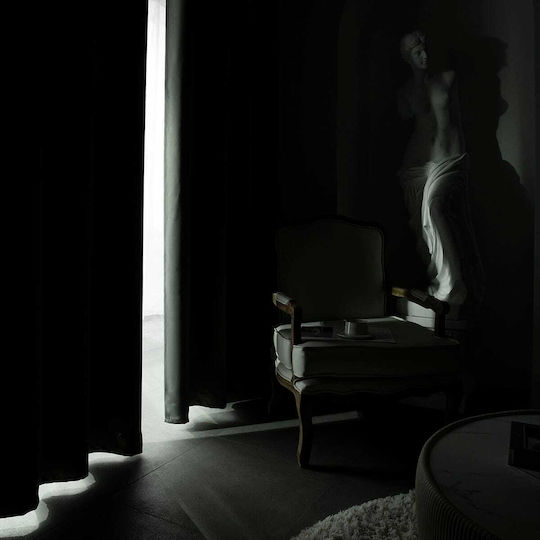 Beauty Home Κουρτίνα Συσκότισης με Τρουκς Γκρι 140x270εκ.