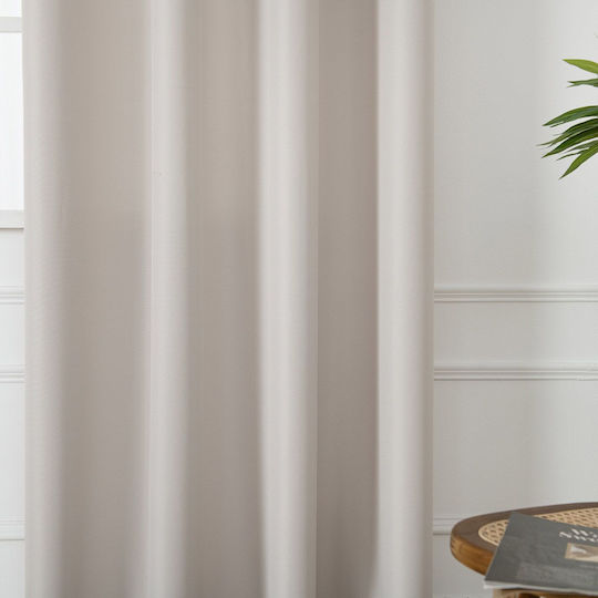 Beauty Home Vasilas Home Vorhang mit Grommets Beige 140x270cm