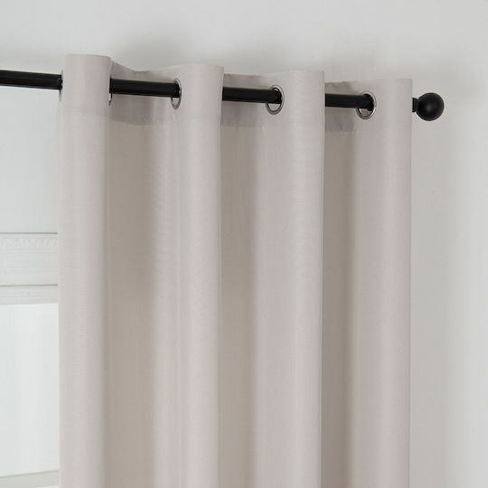 Beauty Home Vasilas Home Vorhang mit Grommets Beige 140x270cm