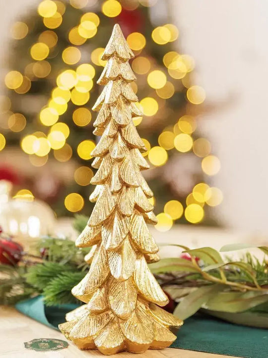 Weihnachtsdekorationen mit Bäumen aus Harz Antik Gold Ø10 x 24,5 cm