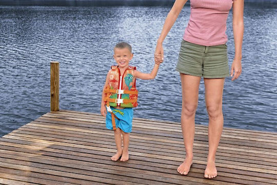 Puddle Jumper Child Hydro Swim Vest Walrus Orange 3-6 Years Old 90146