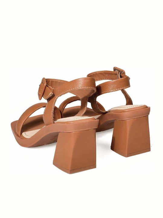 Leder Sandalen Tabac Braun