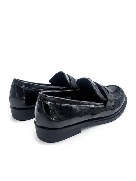 Λουστρίνι Γυναικεία Loafers σε Μαύρο Χρώμα