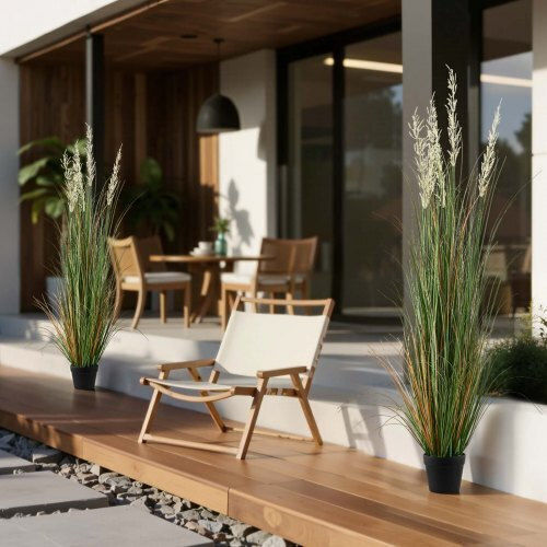 Artificial Plant in Pot Grass Green 150cm in Box 2pcs Vevor