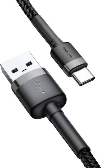 Baseus Cafule USB 2.0 Kabel USB-C männlich - USB-A 18W Gray 1m (CATKLF-BG1)