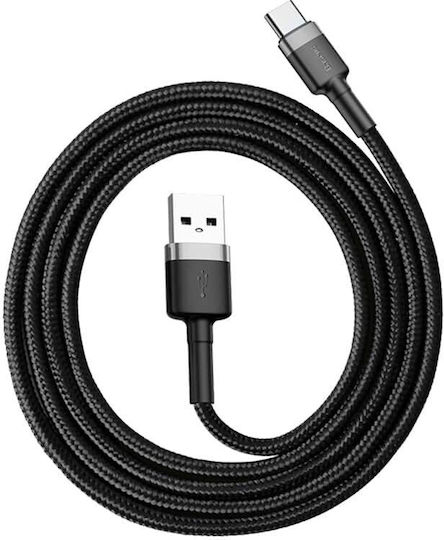 Baseus Cafule USB 2.0 Kabel USB-C männlich - USB-A 18W Gray 1m (CATKLF-BG1)