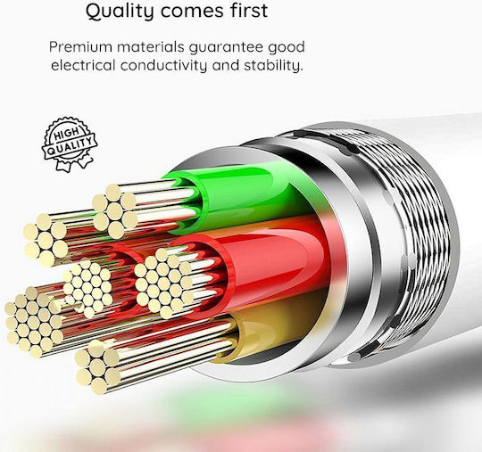 Lito USB 2.0 Kabel USB-C männlich - USB-A 60W Weiß 1m