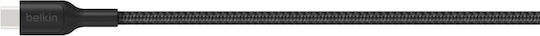 Belkin Braided USB 2.0 Cable USB-C Male - USB-C 15W Black 1m CAB026hq1MBK