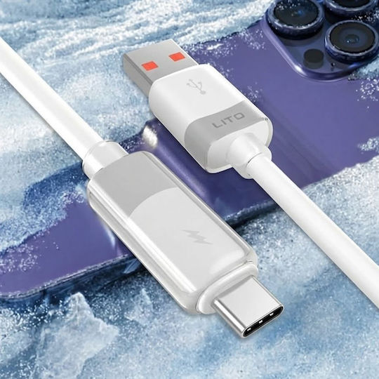 Lito USB 2.0 Kabel USB-C männlich - USB-A 60W Weiß