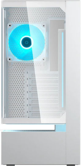 Cougar CFV235 Gaming Midi Tower Κουτί Υπολογιστή με Πλαϊνό Παράθυρο και RGB Φωτισμό Λευκό