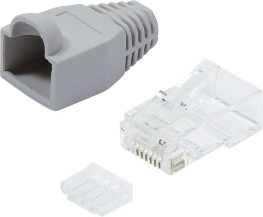 LogiLink Βύσμα RJ-45 100τμχ Γκρι MP0023