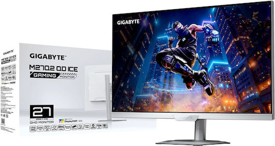 Gigabyte M27Q2 QD ICE IPS HDR Monitor 27 Zoll QHD 2560x1440 200Hz mit Reaktionszeit 1ms GTG Weiß