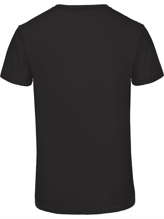 B&C Ανδρικό Διαφημιστικό T-shirt Κοντομάνικο Black