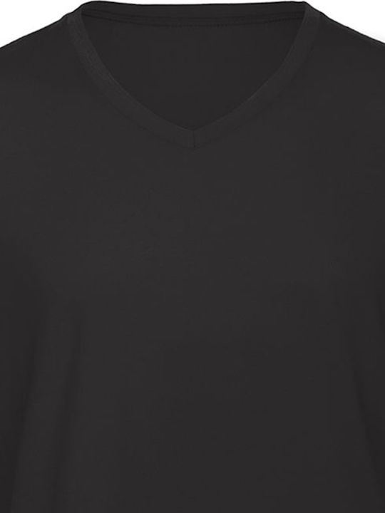 B&C Ανδρικό Διαφημιστικό T-shirt Κοντομάνικο Black