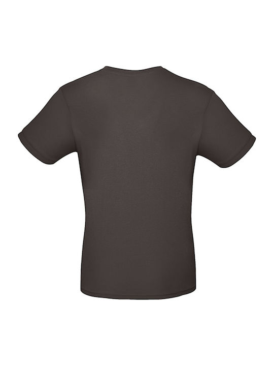 B&C Ανδρικό Διαφημιστικό T-shirt Κοντομάνικο Bear Brown
