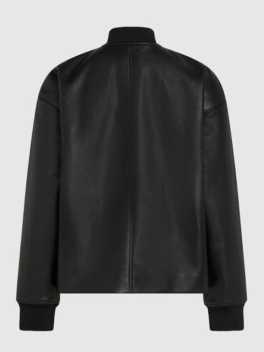 Κοντό Γυναικείο Bomber Jacket Μαύρο