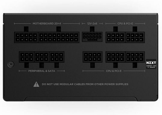 NZXT C850 850W Черен Компютърно захранване Пълен модул