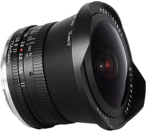 TTArtisan Crop Camera Lens 7.5mm F/2 Fisheye for Nikon Z Mount Black