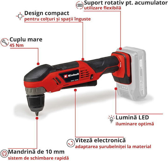 Einhell TE-AD 18 Li Angle Battery Drill Driver Solo 18V