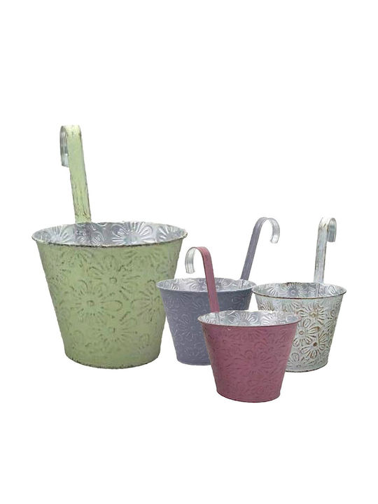 HOMie Hanging Planter Metal Gray 16x16x14cm.