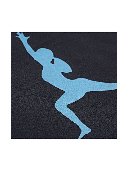 Beauty Home Fitnesshandtücher Yoga Gym mit Mikrofaser Schwarz 50x90cm