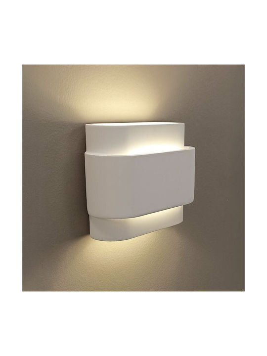 Viokef Sandra Modern Wall Lamp with G9 Bulb Base White 20x16cm