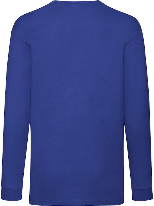 Kids' Shirt Long Sleeve Blue Children's Blouse