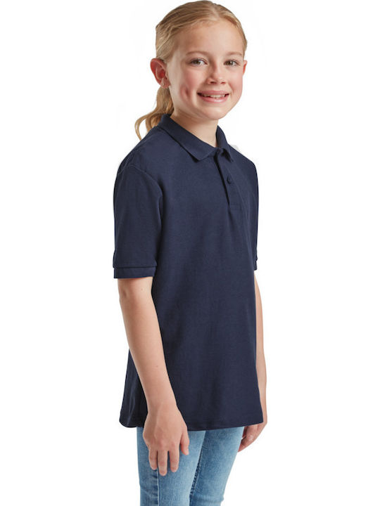 Kinderpolo Kurzarm Marineblau