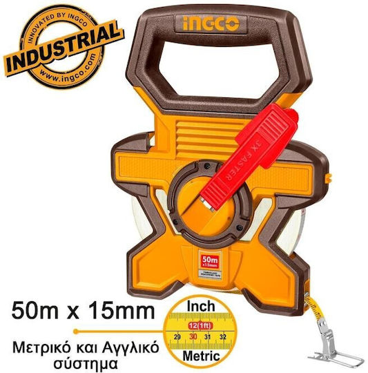 Ingco Tape Measure 15mm x 50m