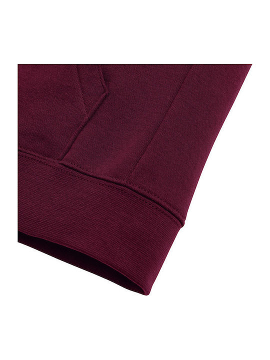 Kids Sweatshirt Cotton Hooded Burgundy