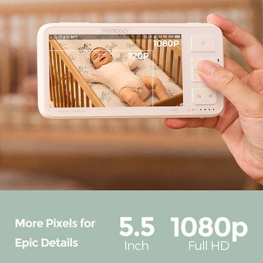 Momcozy Бебешка монитор система , двупосочна комуникация и мелодии