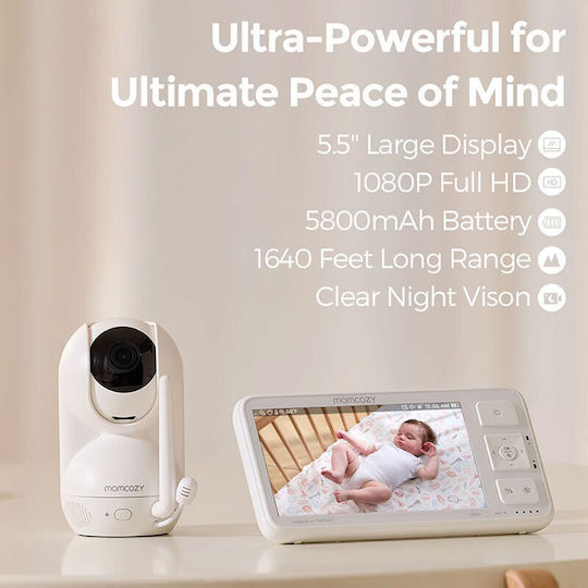 Momcozy Бебешка монитор система , двупосочна комуникация и мелодии
