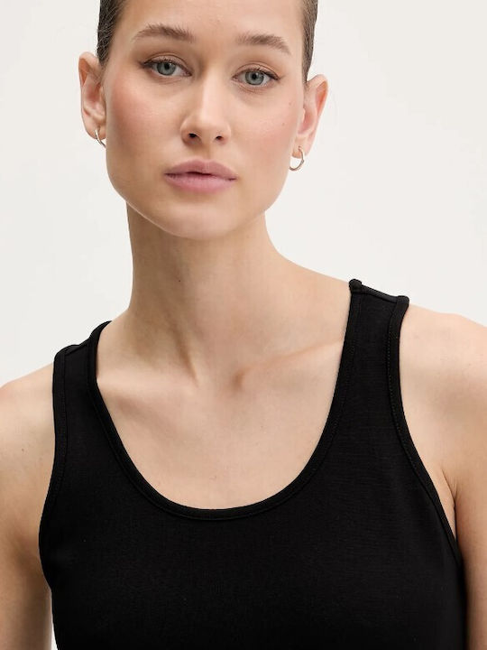 Women's Athletic Blouse Sleeveless Black
