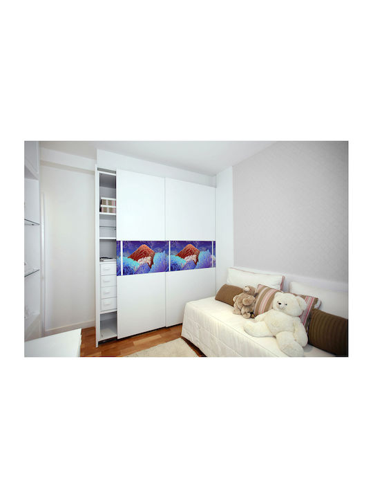 Autocolant Mat Dulapuri Mobilă Munți Valuri Stil Asiatic 100x50 Cm