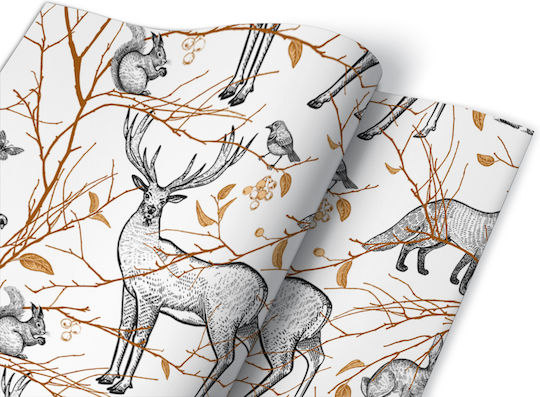 Mat Furniture Sticker Aesthetic Upgrade Protection Forest Animals 100x50 Cm