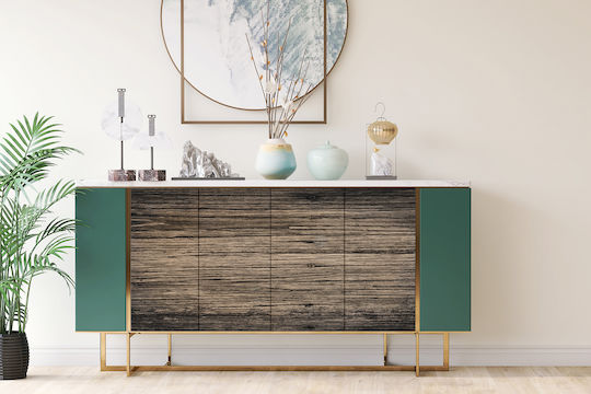 Decorative Matte Sticker Protection Furniture Change Dark Wood 100x50 Cm
