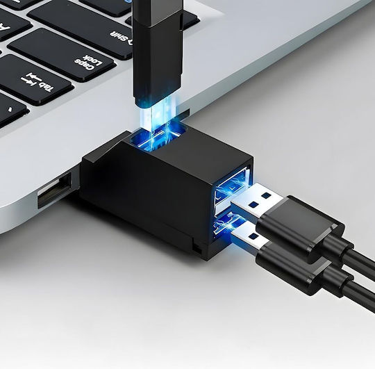 Techsuit Hub 3 Θυρών USB 2.0 με σύνδεση USB-A