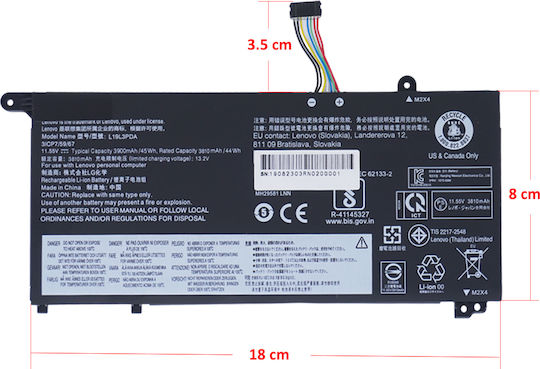 Kompatible Batterie für Lenovo Denkbuch ThinkBook 15 Gen2 ITL L19L3PDA mit 3900mAh