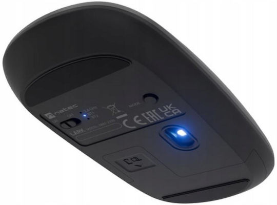 Natec Ασύρματο Εργονομικό Bluetooth Ποντίκι Γκρι