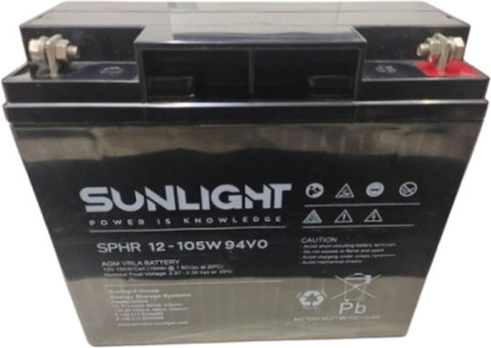 SunLight SPHR 12V-105W Μπαταρία UPS με Χωρητικότητα 19.4Ah και Τάση 12V