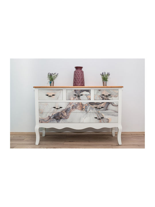 Autocolant Pentru Mobilier Mat Design Modern Marmură Abstractă 100x50 Cm