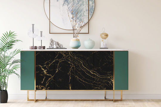 Decorative Sticker Home Furniture Dark Marble 100x50 Cm
