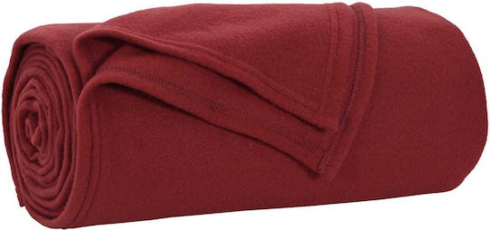vidaXL Κουβέρτα Fleece Διπλή 200x150εκ. Βεραμάν, Κόκκινο